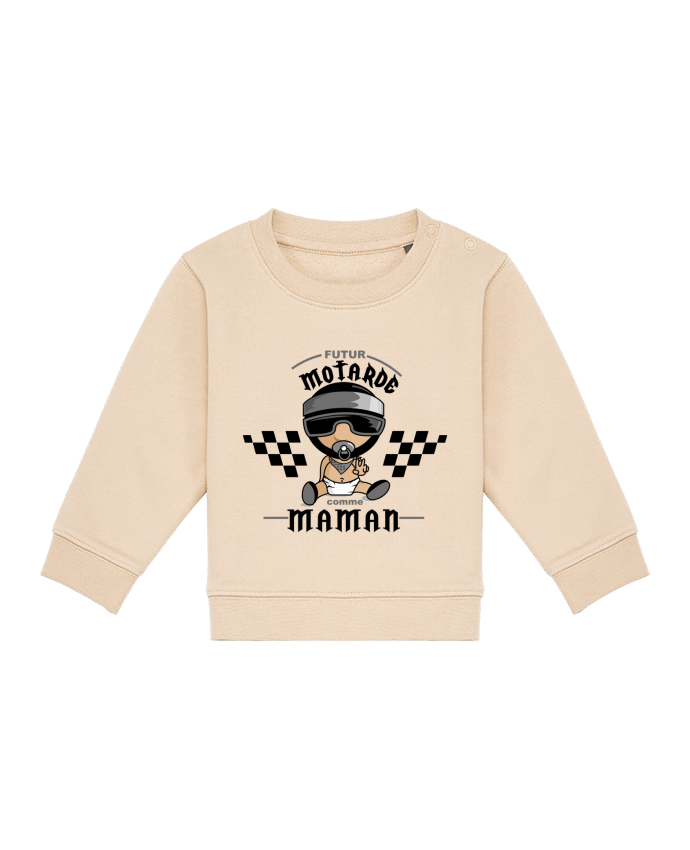 Sweatshirt bébé écoresponsable Futur motarde comma maman por GraphiCK-Kids