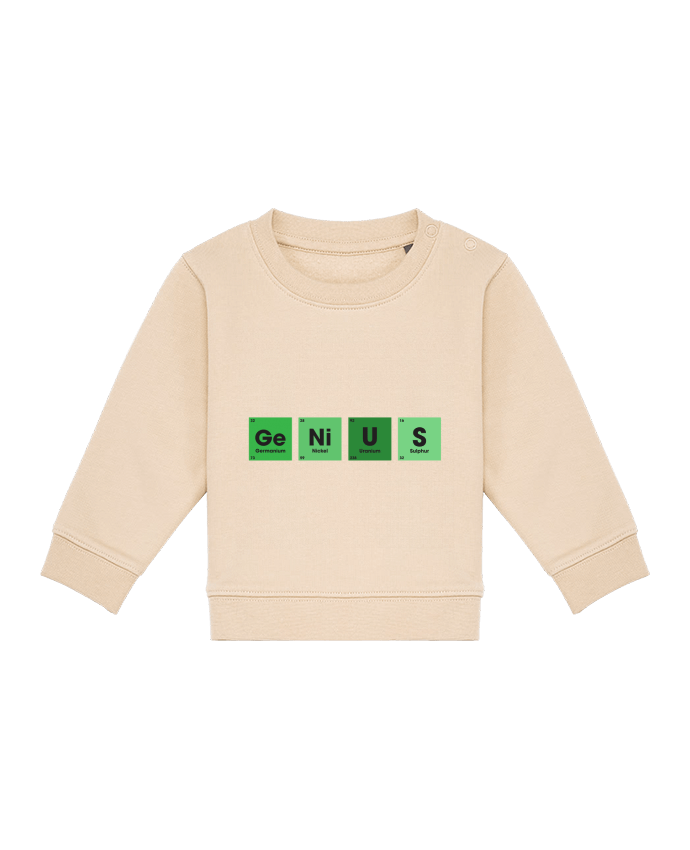Sweatshirt bébé écoresponsable GENIUS por tunetoo