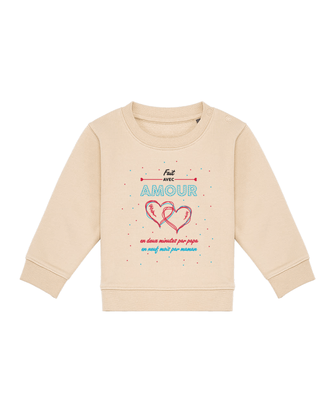 Sweat bébé Fait avec amour par tunetoo