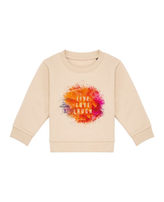Sweat bébé Live Love Laugh par Sonia Diao