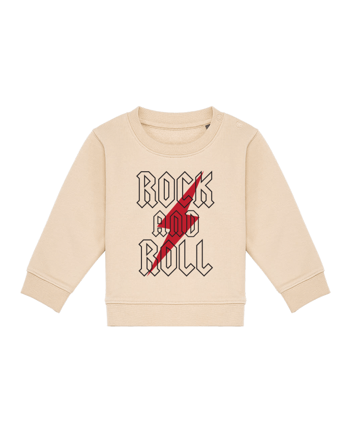 Sweatshirt bébé écoresponsable Rock And Roll por Freeyourshirt.com