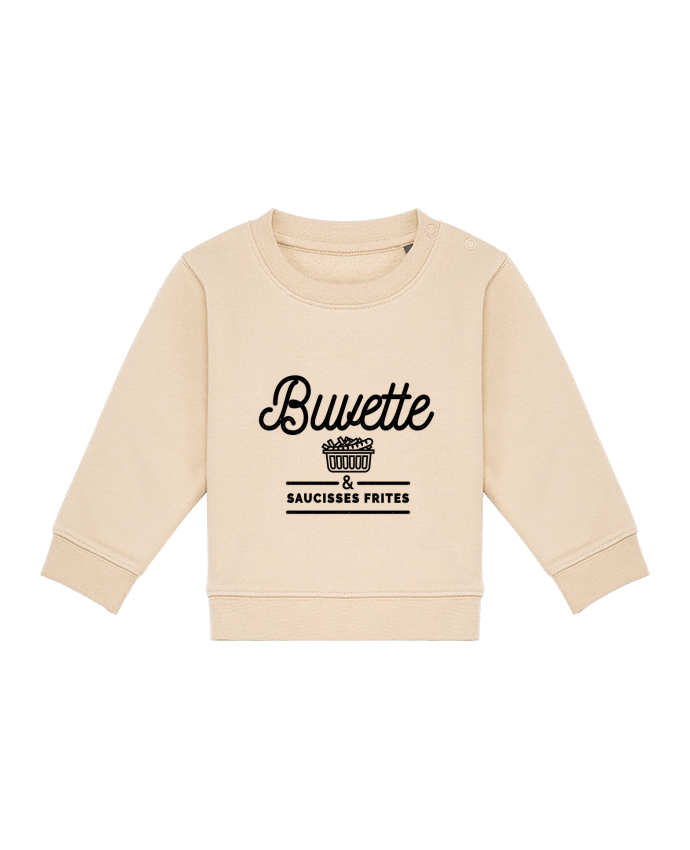 Sweat bébé Buvette et Saucisse frites par Rustic