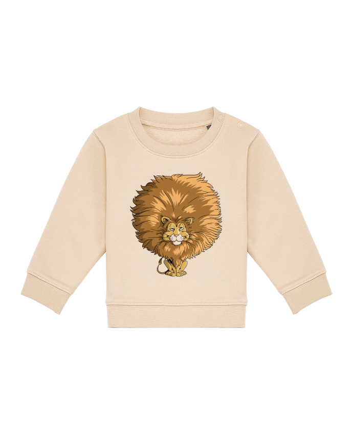 Sweatshirt bébé écoresponsable Lion à grosse crinière por TOMI AX