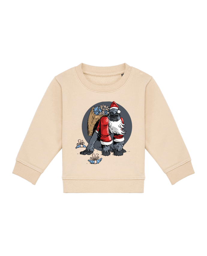 Sweat bébé Le Noël du Gorille par TOMI AX