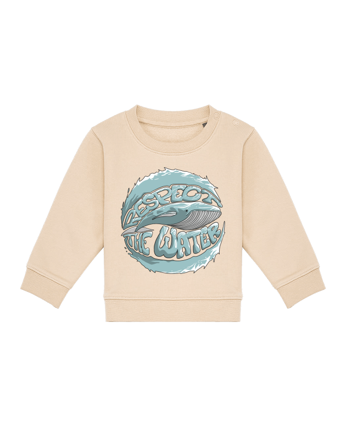 Sweat bébé REspect the Water - Whale par TOMI AX
