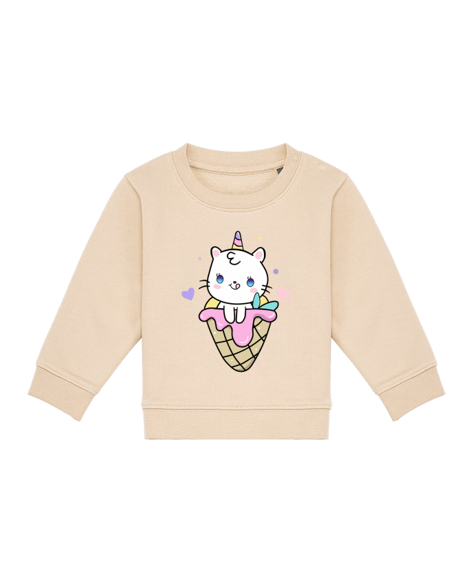 Sweat bébé Gato Unicornio Helado Cucurucho par MaaxLoL