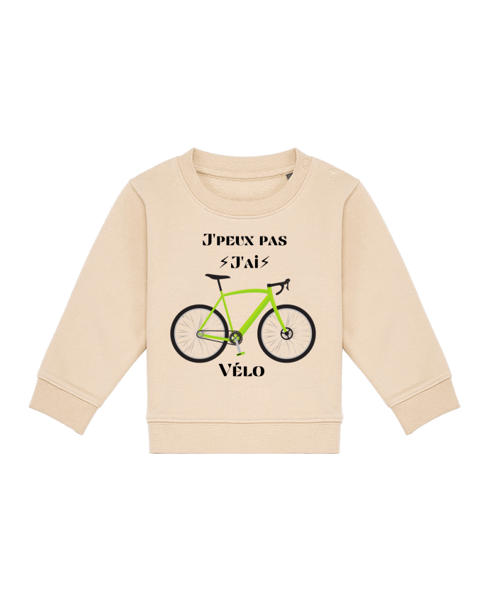 Sweat bébé J'peux pas j'ai vélo par Maka shop