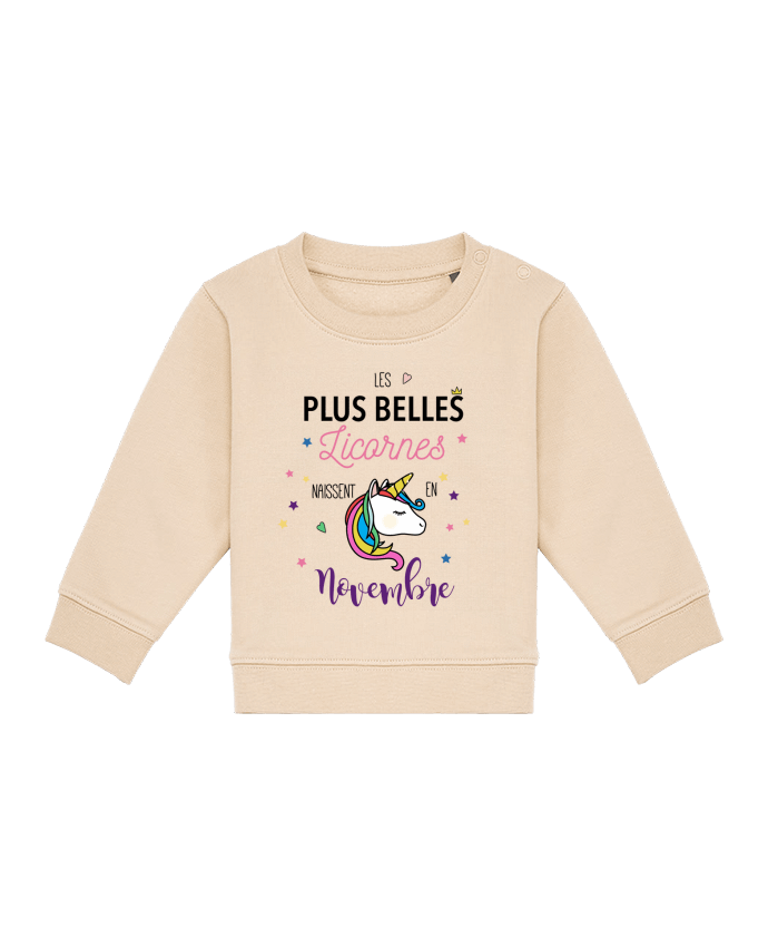 Sweat bébé Les plus belles licornes / Novembre par La boutique de Laura