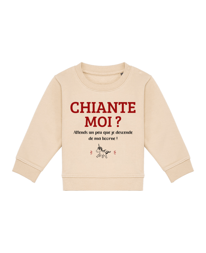Sweat bébé Chiante moi ? par La boutique de Laura
