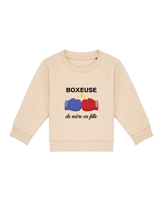 Sweat bébé Boxeuse de mère en fille par tunetoo