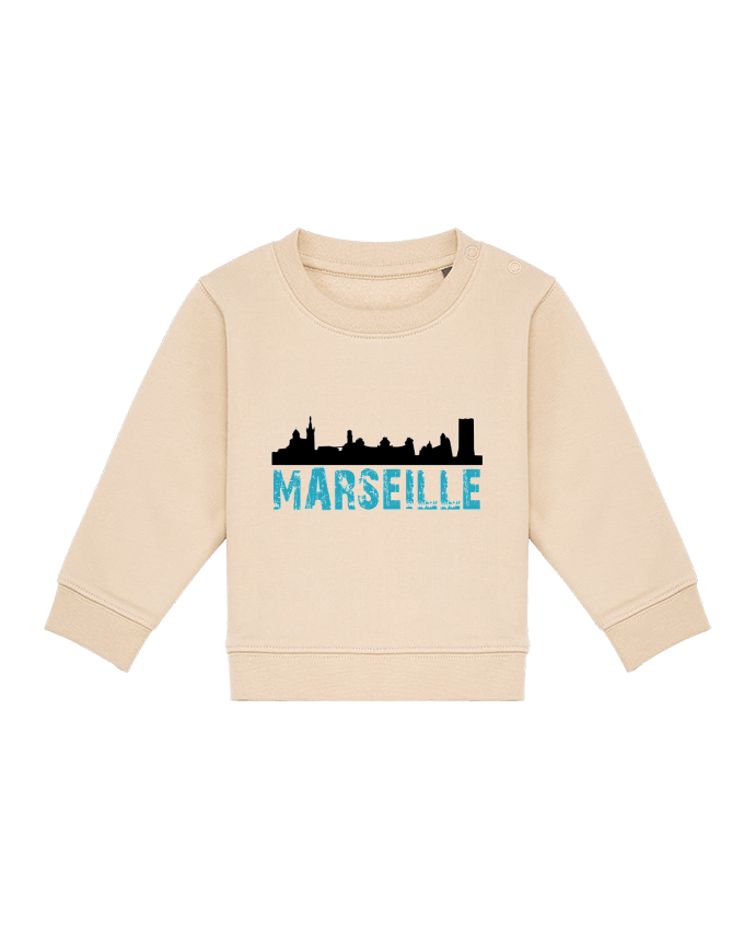 Sweat bébé Marseille Line Noir par JYR Studios