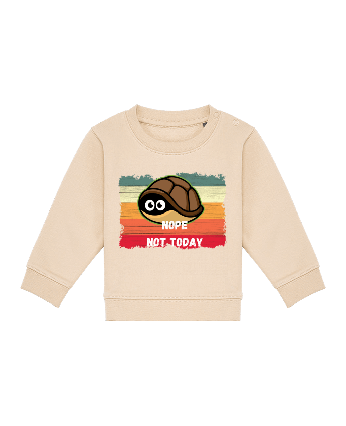 Sweat bébé Tortoise Nope Not today par Cheerocki