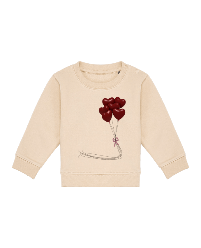 Sweat bébé ballons cœurs par JustFree