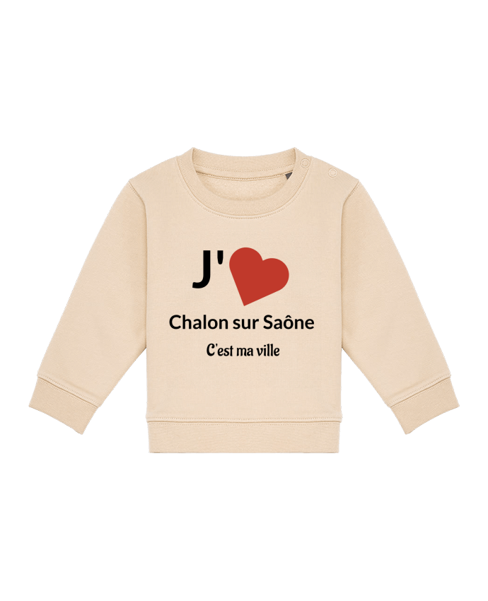 Sweat bébé J'aime ma ville Chalon sur Saône par Lewismarquee