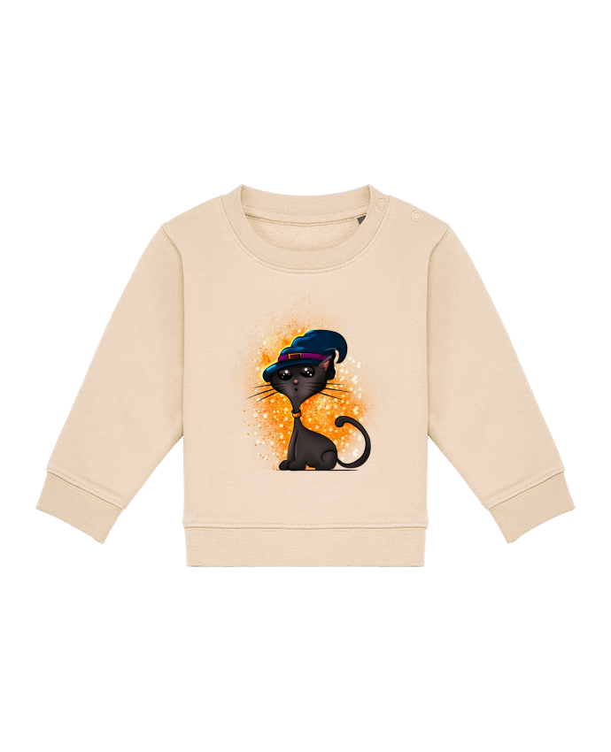 Sweat bébé Chat sorcier d'halloween par GraphiCK-Kids