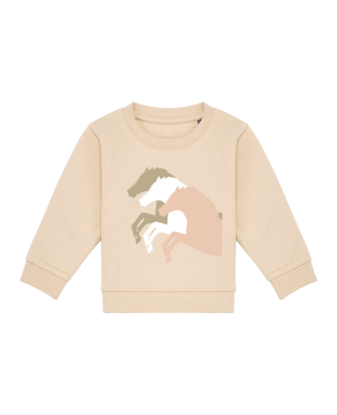 Sweat bébé Trio Horse par Cavaliere Apparel