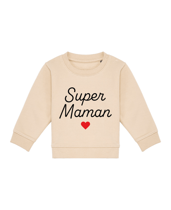 Sweat bébé Super Maman par Mademoiselle Polly