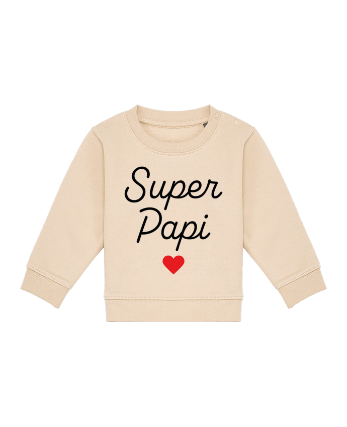 Sweat bébé Super Papi par Mademoiselle Polly