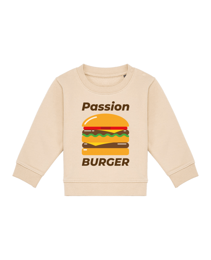 Sweat bébé Passion burger par Mademoiselle Polly