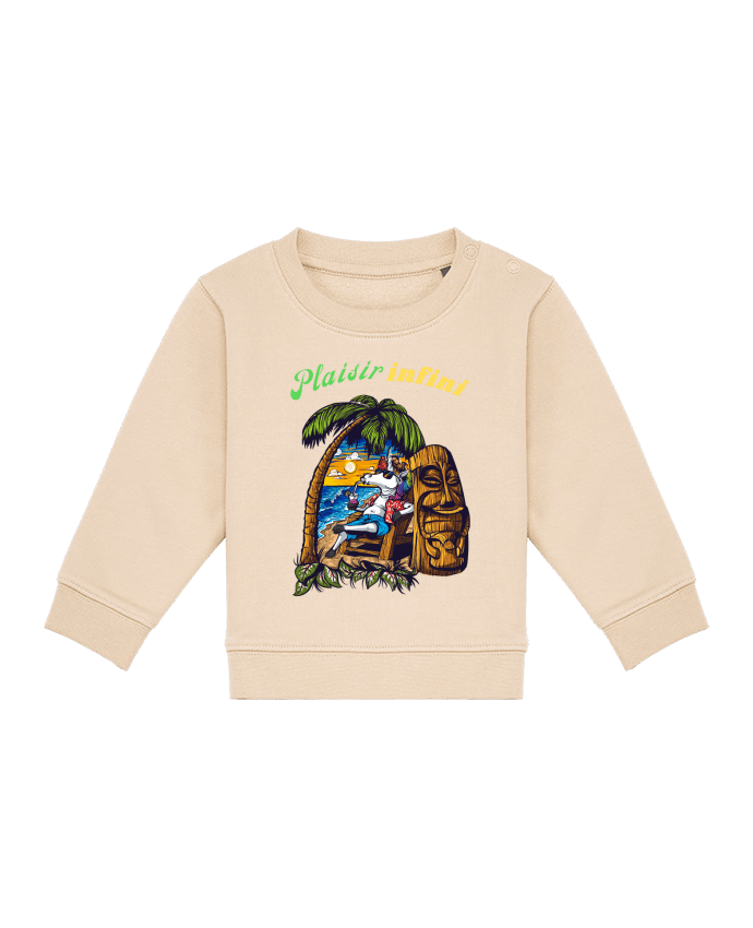 Sweat bébé LA LICORNE EN VACANCES - PLAISIR INFINI par PLAISIR INFINI