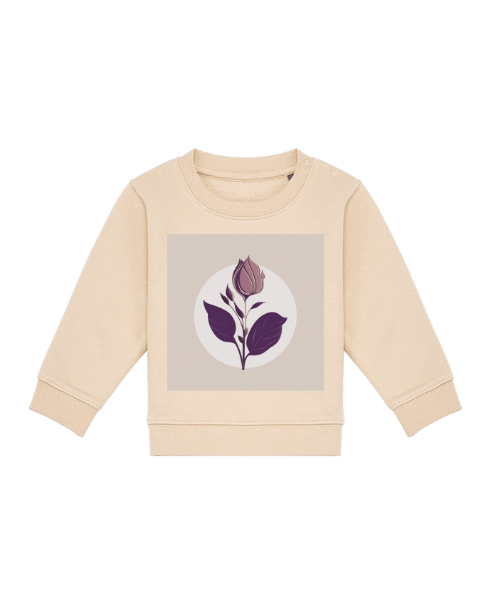 Sweat bébé Fleur Mauve par Louis_Designs