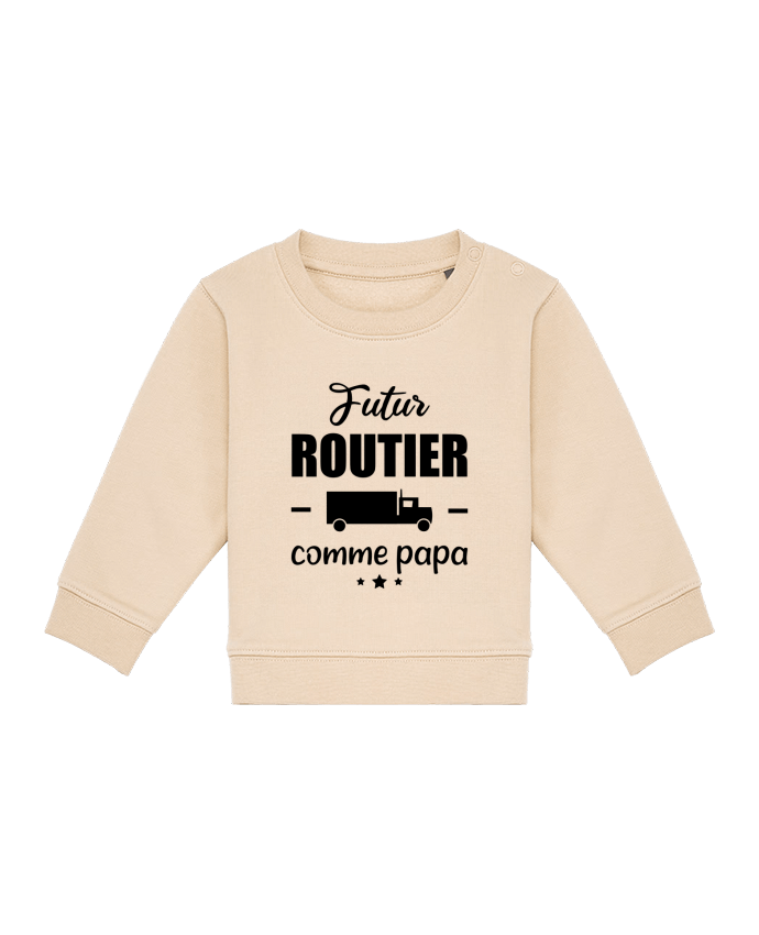 Sweat bébé Futur routier comme papa, idée cadeau naissance, enfant par Benichan