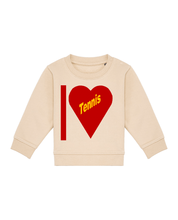 Sweat bébé I LOVE  TENNIS par FIRST  STAR
