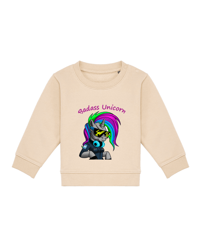 Sweat bébé Licorne Cyberpunk Badass par Le monde des licornes