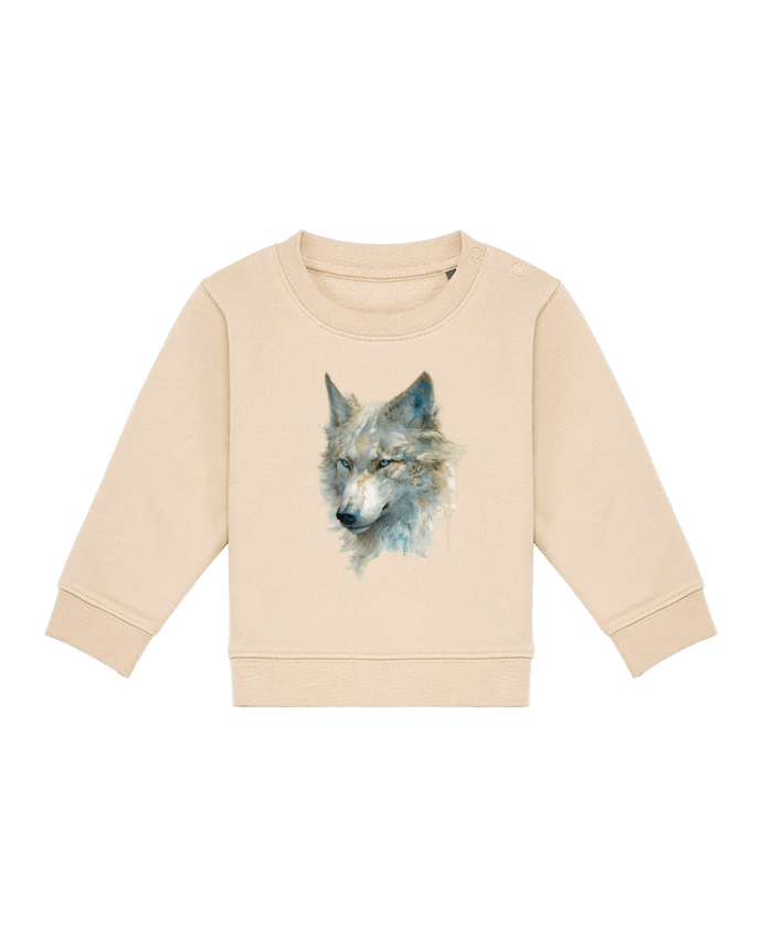 Sweat bébé Lobo detallado, un toque dorado y azul par a-Creations