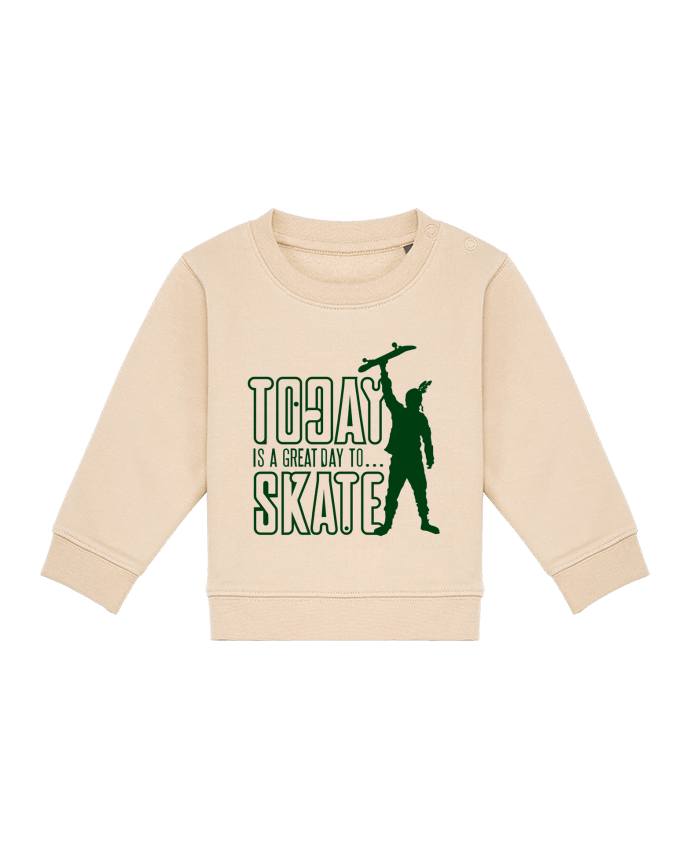 Sweat bébé Today is a Great Day to Skate - Green par Geronimo Gorilla SylverBack