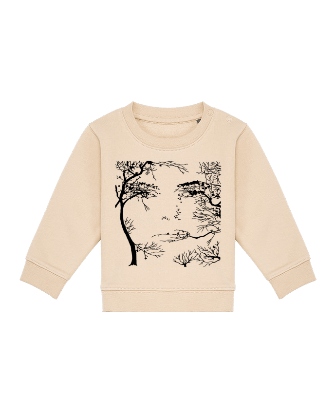 Sweat bébé Le visage de la forêt par LAGUENY