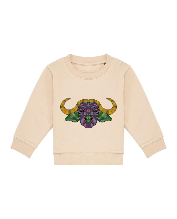 Sweat bébé Buffle coloré par Molren