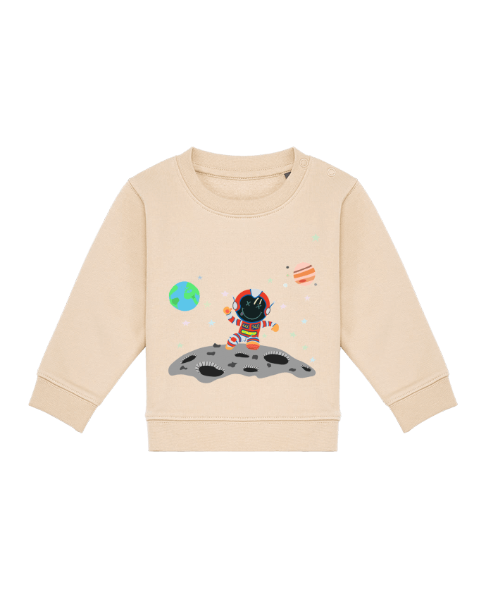 Sweat bébé astronaute rouge blanc par JustFree