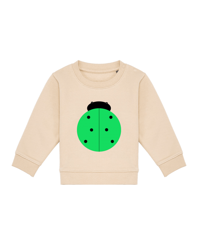Sweat bébé Coccinelle verte par Les Caprices de Filles