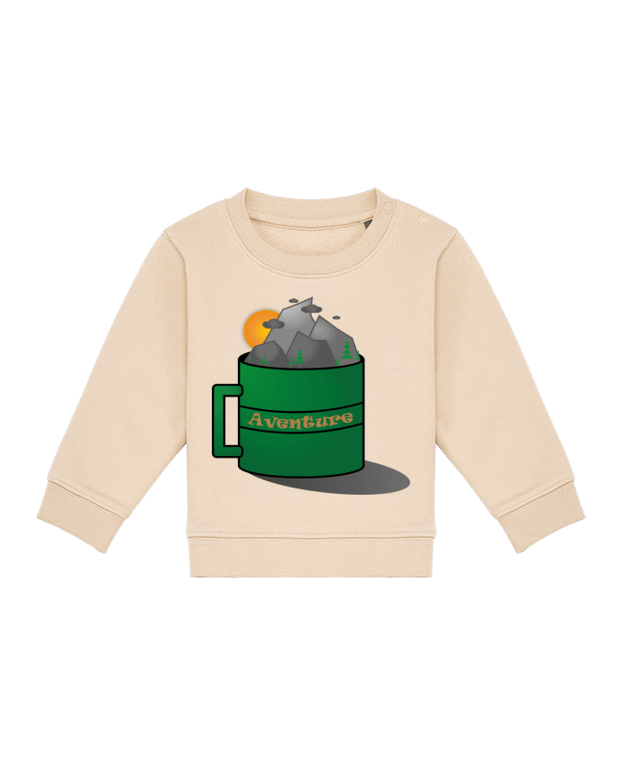 Sweat bébé Le Mug Montagne par Lours/2pattes
