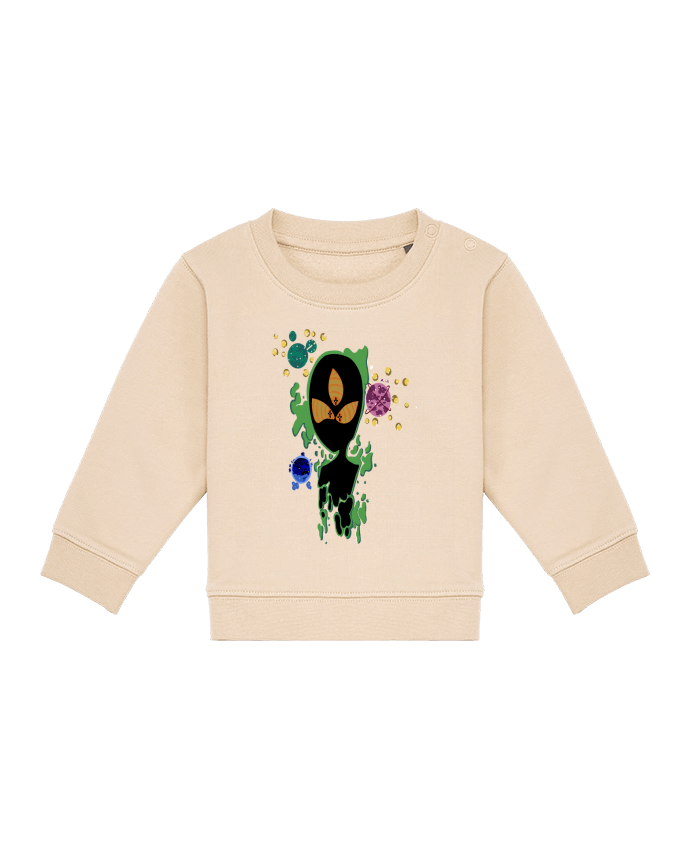 Sweat bébé Alien verde par Modafoquitas