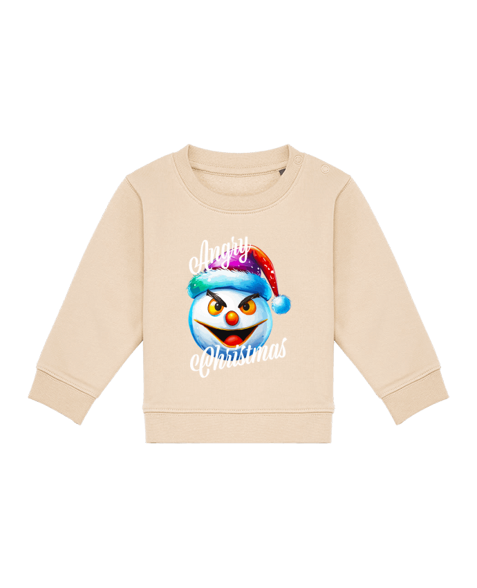 Sweat bébé Emoji Neige en colère. Angry Christmas par Featheart