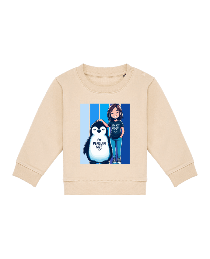 Sweat bébé I'm not short i'm penguin size par Sam boutique 79