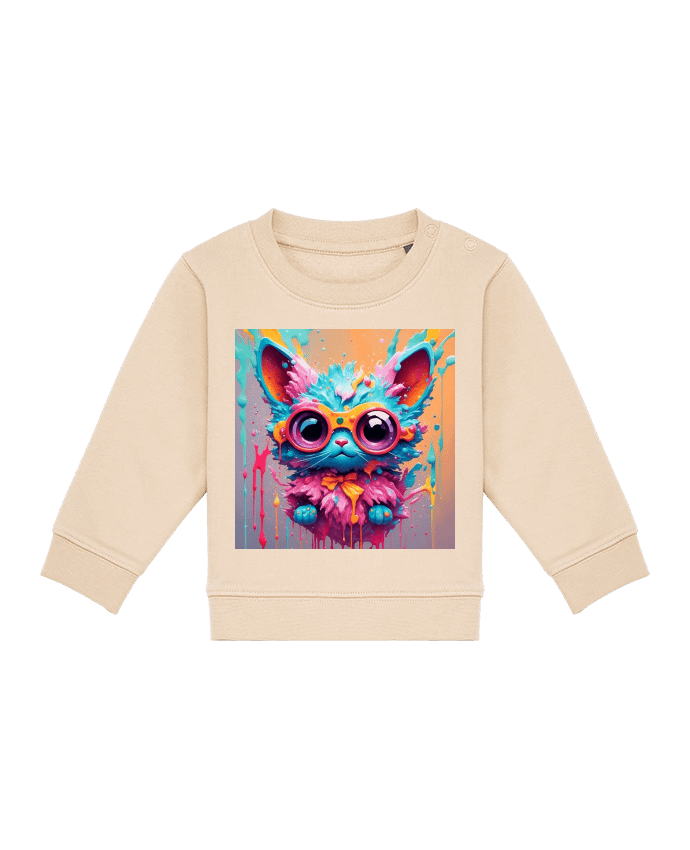 Sweat bébé Cute cat with paint par matlmn01