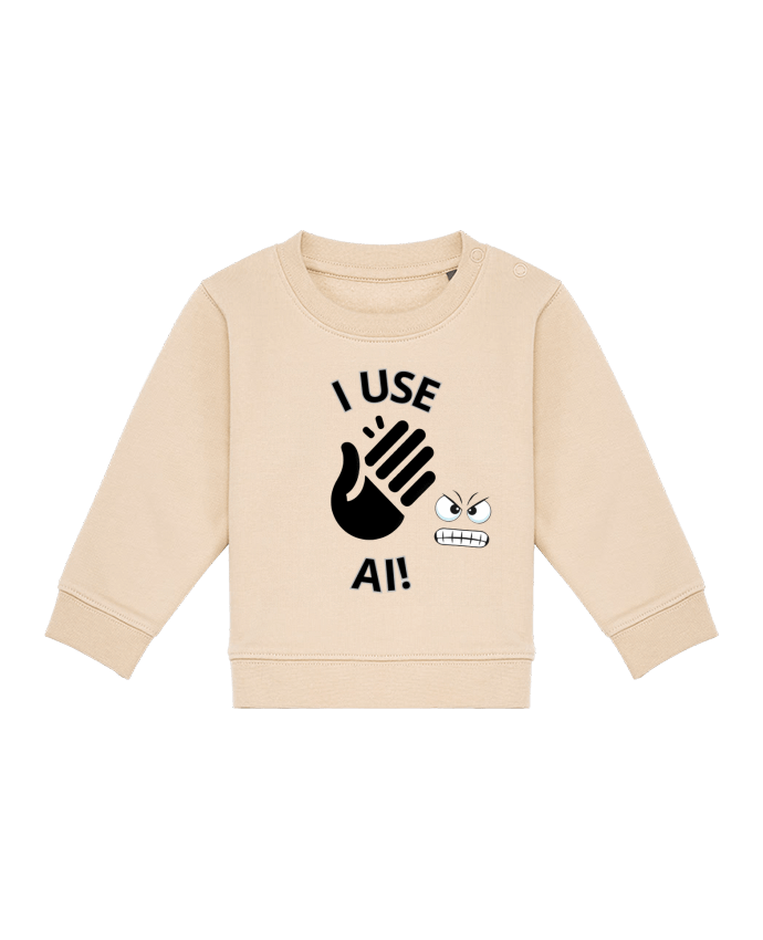 Sweat bébé INTELLIGENCE ARTIFICIELLE MOTIF NOIR ET BLANC par LIAMRIVIERART