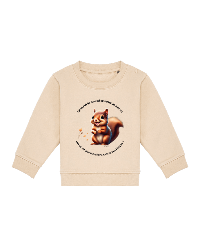 Sweat bébé Quand je serai grand, je serai un vrai Jurassien, comme Papa ! par JURAFAN