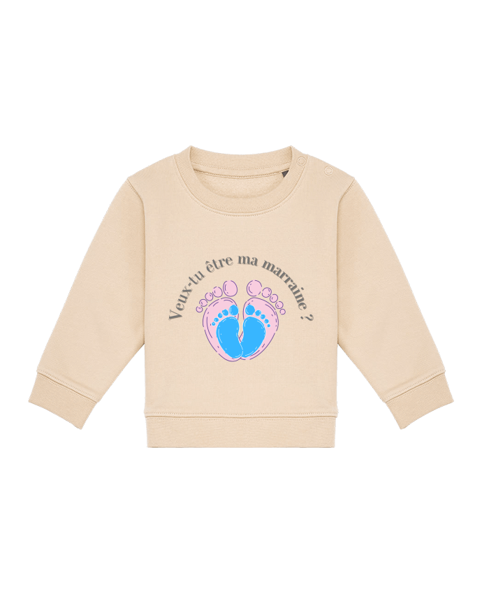 Sweat bébé Veux-tu être ma marraine ? par MJDesign