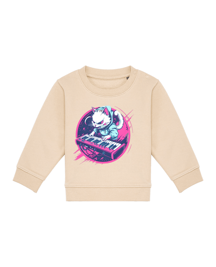 Sweat bébé SYNTH CAT ELECTRO-POP par PhilK