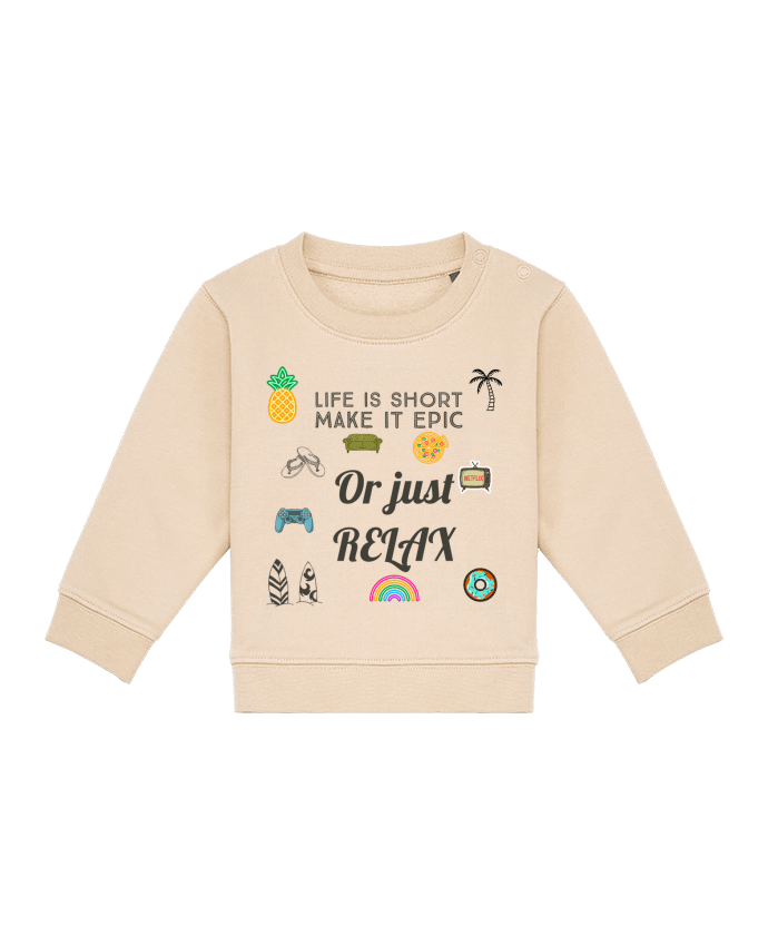 Sweat bébé Life is Short par Eslava