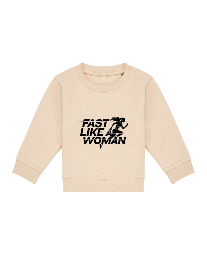 Sweat bébé Fast like a Woman par Eslava