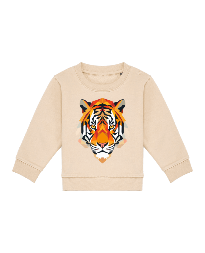Sweat bébé Tigre stylisé, Géométrique par KronoArt
