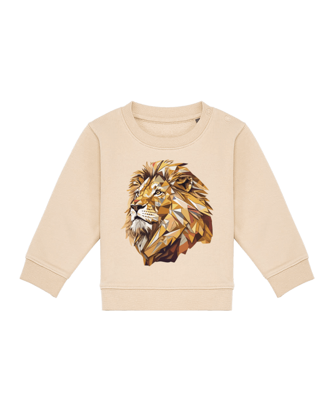 Sweat bébé Lion stylisé, Géométrique par KronoArt