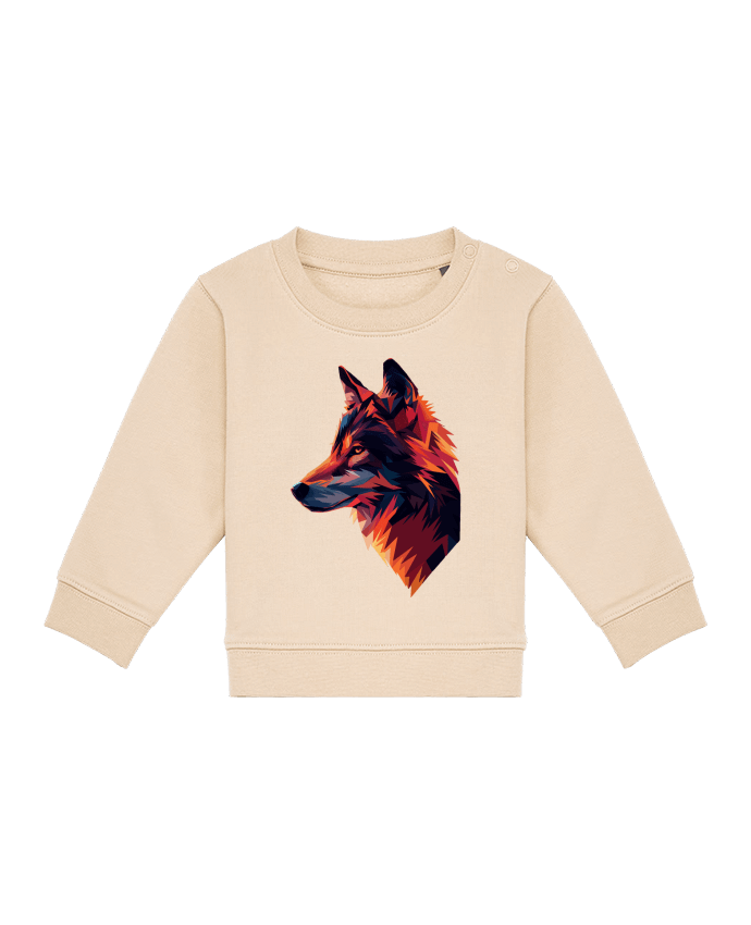 Sweat bébé Illustration de Loup stylisé par KronoArt