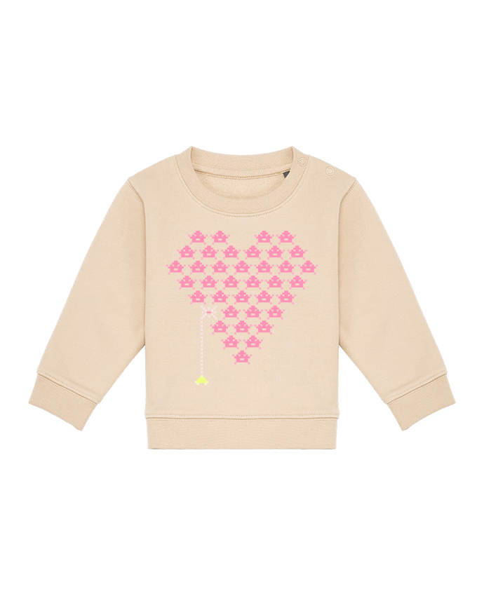 Sweat bébé Pixel Cœur par KronoArt