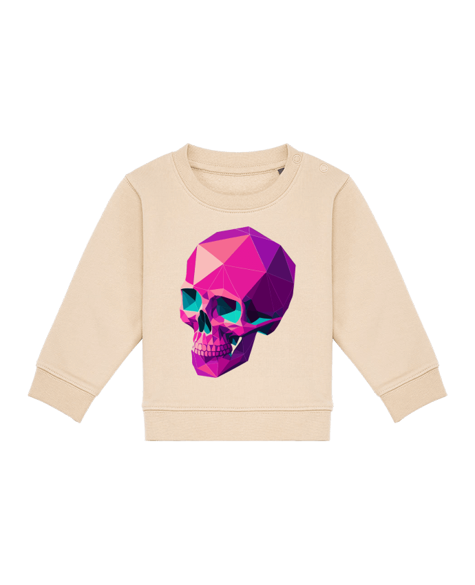 Sweat bébé Crâne Géométrique par KronoArt